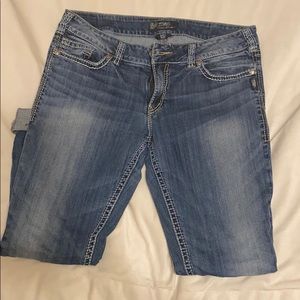 Silver skinny jeans w32/L32